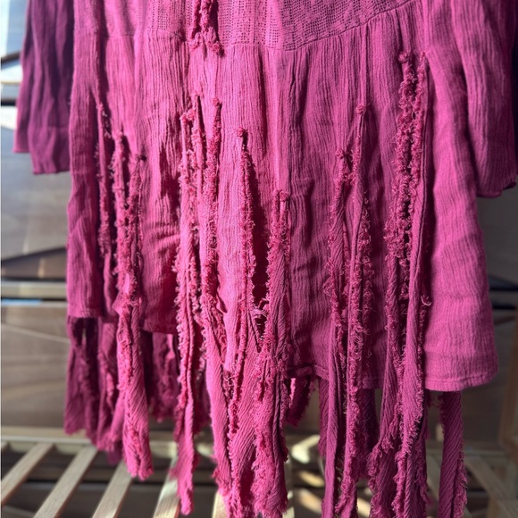 Free People Raspberry Knit Top - Picture 5 of 7